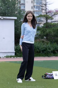 [BoBoSocks袜啵啵]NO.021 泡芙-板鞋、白棉袜、裸足 [131P/1V/3.12GB] - 1