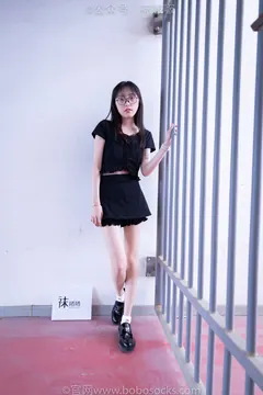 [BoBoSocks袜啵啵]NO.030 稚予- 皮鞋、短白棉袜、肉丝 [141P/1V/3.03GB] - 4