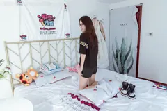勿恋传媒 NO.1075 菜菜-黑白配[166P/1V/5.09GB] - 3