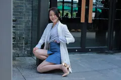 [IESS异思趣向] 2022.04.16 丝享家1061：婉萍《蓝衣女神》[84P/137MB] - 3
