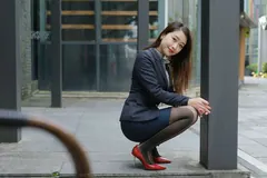 [IESS异思趣向] 2022.04.25 丝享家1070：小婕《红鞋职业装》[88P/116MB] - 3