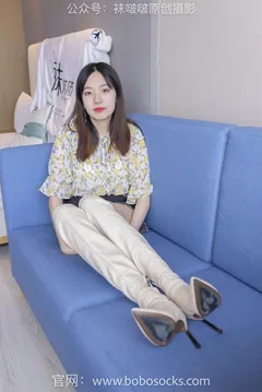 [BoBoSocks袜啵啵]NO.136 小甜豆-高跟长靴、白棉袜、裸足[200P/1V/7.32GB] - 1
