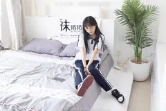 [BoBoSocks袜啵啵]NO.207 稚予-aj板鞋、白棉袜、油亮白丝、校服裤里丝[140P/1V/5.25GB] - 3