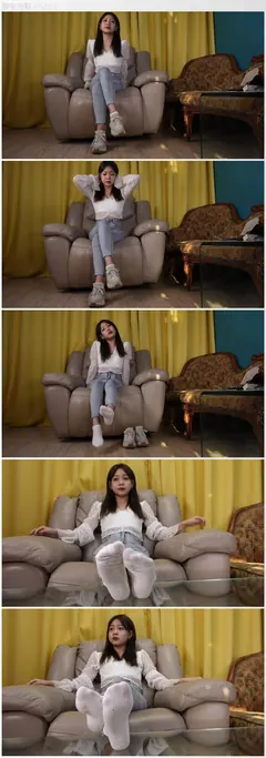 A&F NO.069 镁钕XiaoGui展示棉袜裸足[1V/2.56GB] - 1