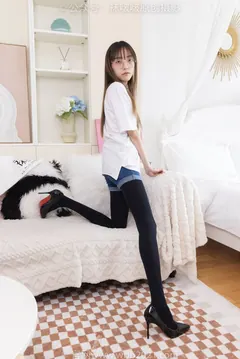 [BoBoSocks袜啵啵]NO.330 稚予-高跟鞋、厚黑丝[150P/1V/5.05GB] - 4