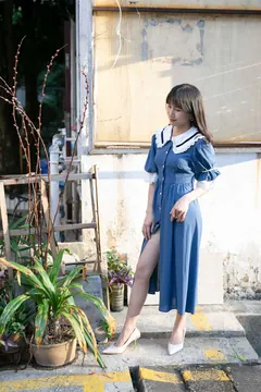 尤蜜丝 NO.051 穿搭推广展示图集 蓝色回忆[73P/725MB] - 5
