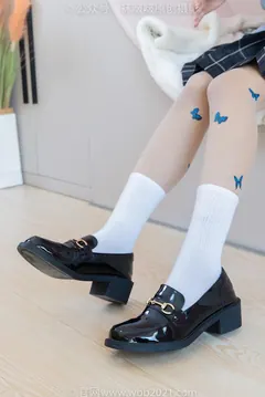 [BoBoSocks袜啵啵]NO.508 奶油 皮鞋、白棉袜、蝴蝶薄肉丝、jk至服[160P/1V/6.17GB] - 3
