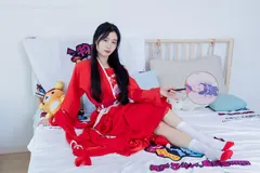 勿恋传媒 NO.2328 绒绒-汉服、布鞋、白棉袜、红色船袜[174P/1V/5.43GB] - 4