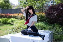 甜予摄影 NO.193 小甜桃-皮鞋、大腿袜、裸足[129P/2V/9.26GB] - 3