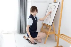 [BoBoSocks袜啵啵]NO.575 香菜-平底鞋、薄灰丝、银行至服[176P/1V/7.98GB] - 3