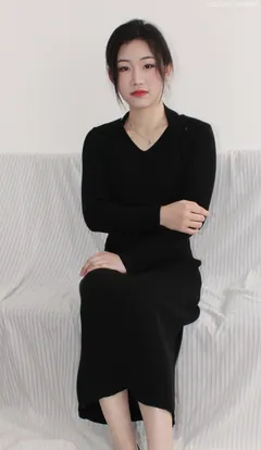 小众视觉 006-嘤嘤 黑色连衣裙［128P/0.98G］ - 3