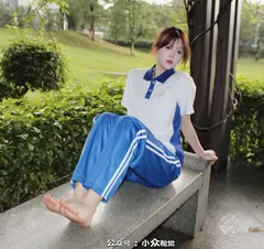 小众视觉 015-小薯条户外深圳校服白袜［128P/1V/5.34G］ - 4