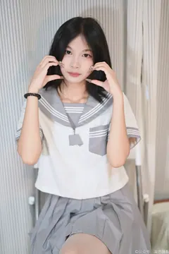 凝思摄影 NO.038 沅沅-jk至服、连裤白丝、小皮鞋[148P/1V/5.44GB] - 3