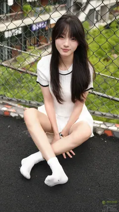 青柠摄影 NO.083 – 阿慌 白袜亮钻指甲油[128P/2V/5.21GB]