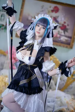 花兮_honoka – 碧蓝航线 柴郡 原皮[10P/62MB] - 2