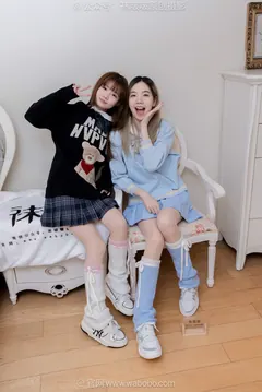 [BoBoSocks袜啵啵]NO.680 小甜豆&甜甜圈-板鞋、腿套、白棉袜、薄肉丝[170P/1V/8.70GB] - 3
