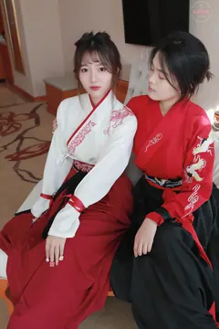 凡夫摄影 NO.0011 可菲×晓莲 红色古装汉服丝族[190P/2V/7.26GB] - 3
