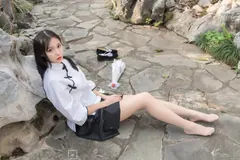 [SSA丝社] NO.068 丽萍 冬日的民国XUE妹穿进口肉丝[99P/150M] - 1
