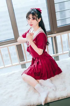 [YITUYU艺图语]2023.06.08 红色JK 桃墨公子x[22+1P/210MB] - 4