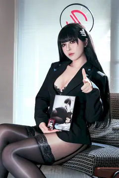 半半子 NO.084 – 蔚蓝档案 调月莉音 内一OL[41P/3V/293MB] - 3