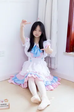 勿恋传媒 NO.2752 萌萌-芭蕾舞蹈鞋、皮鞋、薄白丝、钕仆装[168P/1V/3.43GB] - 3