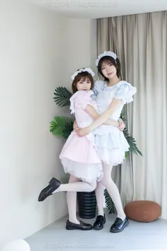 [BoBoSocks袜啵啵]NO.745 小甜豆甜甜圈-钕仆装、皮鞋、薄白丝[160P/1V/5.87GB] - 3