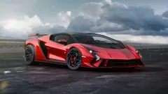 桌面壁纸 093 兰博基尼Invencible 2024 红色跑车5k电脑壁纸