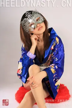 [王朝贵足]0031 室内套图 宣萱东瀛风情日式蓝色和服肉色丝袜系列B[29P/16MB] - 3
