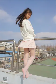妖精视觉@NO.054 妮妮 天台白丝粉裙 [74P/46.7MB] - 3