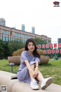 勿恋传媒 No.043 湛蓝连衣裙搭配板鞋船袜 [187P/1V/1.28GB] - 4